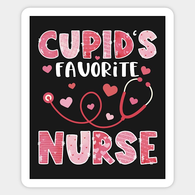 Cupid's Favorite Nurse Valentine's Day Sticker by gogo-jr